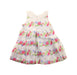 A White Sleeveless Dresses from Mayoral in size 6-12M for girl. (Back View)