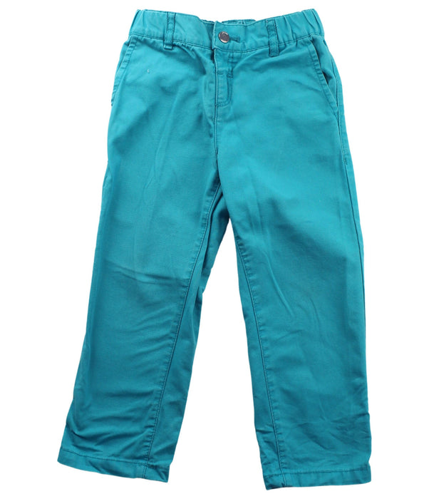 A Teal Casual Pants from Jacadi in size 3T for boy. (Front View)