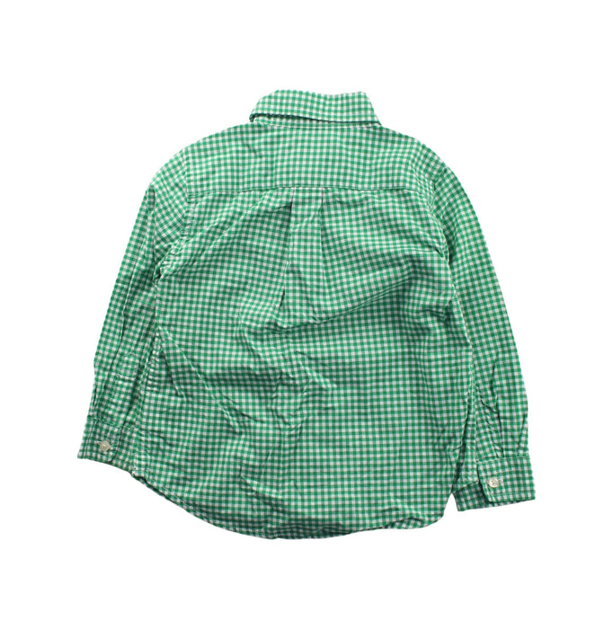 A Green Long Sleeve Shirts from Ralph Lauren in size 2T for boy. (Back View)