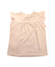 A Beige Short Sleeve Tops from Bonheur du Jour in size 6T for girl. (Back View)