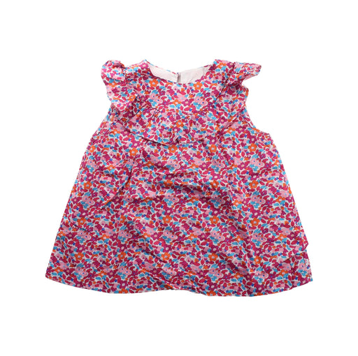 A Pink Short Sleeve Dresses from Jacadi in size 8Y for girl. (Front View)