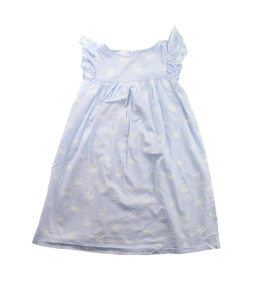 A Blue Short Sleeve Dresses from Jacadi in size 6T for girl. (Front View)