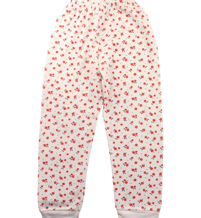 A White Pants Sets from Petit Bateau in size 8Y for girl. (Back View)