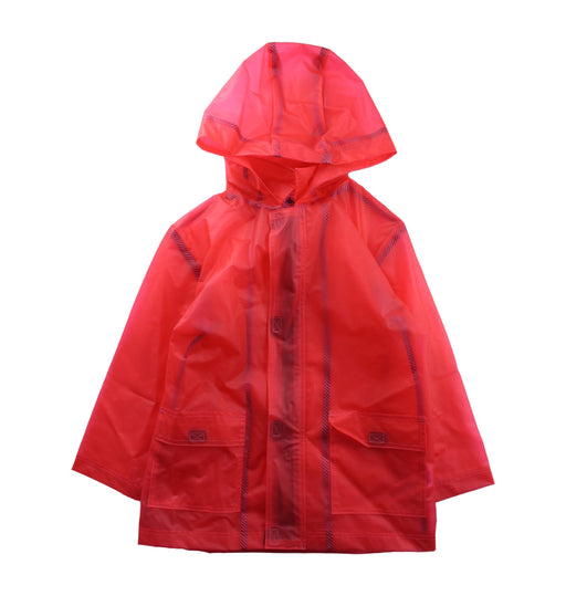 A Red Rain Jackets from Petit Bateau in size 6T for neutral. (Front View)