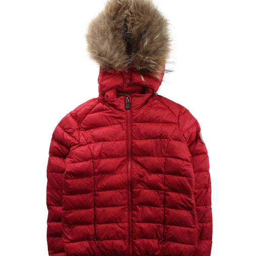 A Red Puffer/Quilted Coats & Outerwear from Just Over The Top in size 6T for boy. (Front View)