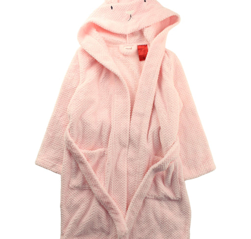 A Pink Bathrobes from Seed in size 6T for girl. (Front View)