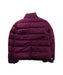 A Burgundy Puffer/Quilted Jackets from Moncler in size 4T for girl. (Back View)