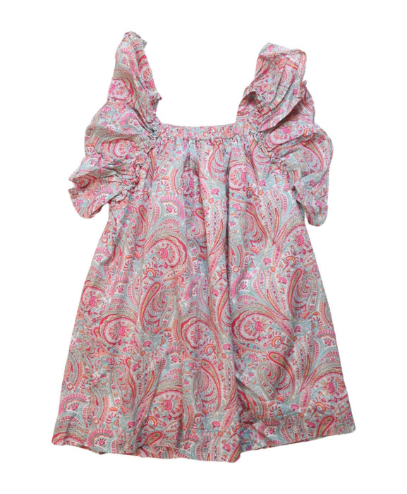 A Multicolour Short Sleeve Dresses from Neck & Neck in size 2T for girl. (Back View)