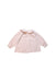 A Pink Long Sleeve Tops from Le Petit Coco in size 6-12M for girl. (Back View)