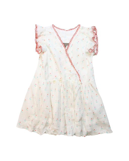 A Multicolour Short Sleeve Dresses from Emile et Ida in size 2T for girl. (Front View)