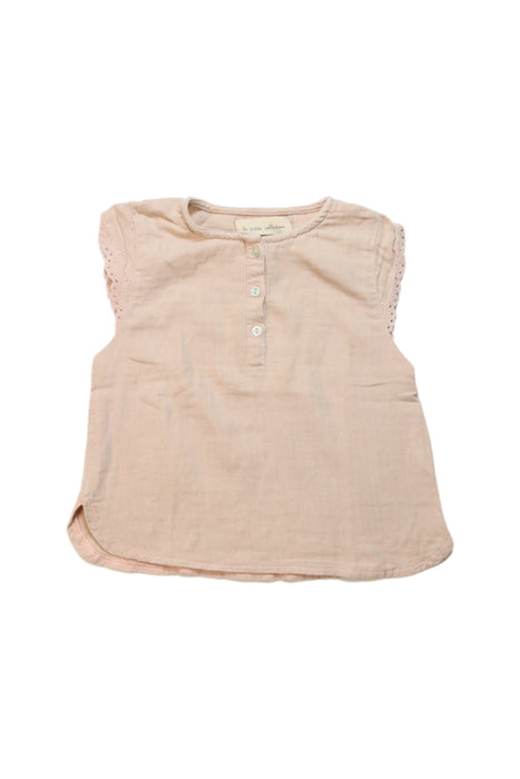 A Pink Sleeveless Tops from La Petite Collection in size 2T for girl. (Front View)