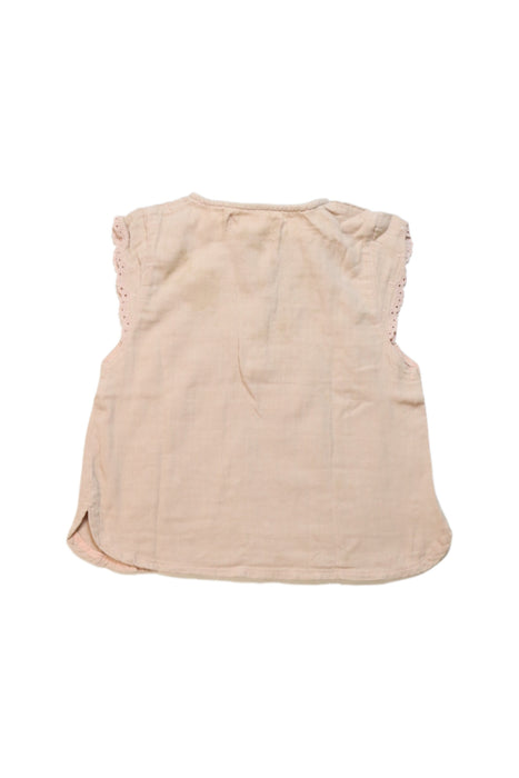 A Pink Sleeveless Tops from La Petite Collection in size 2T for girl. (Back View)