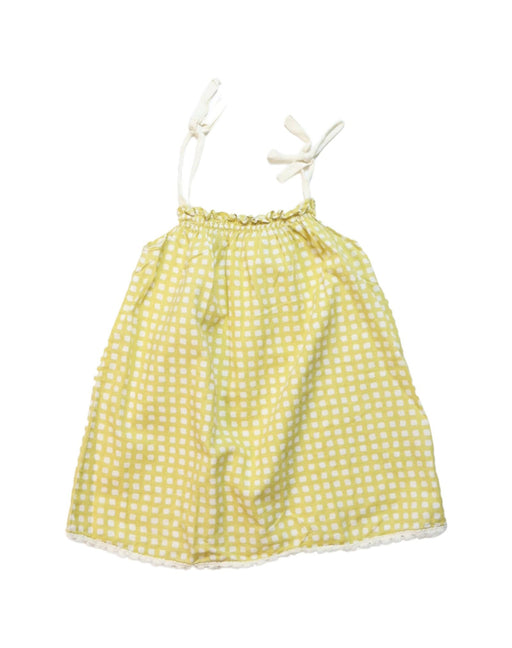 A Yellow Sleeveless Dresses from Babe & Tess in size 3-6M for girl. (Front View)