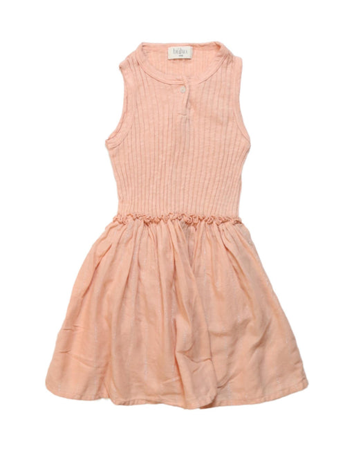 A Peach Sleeveless Dresses from Buho in size 18-24M for girl. (Front View)