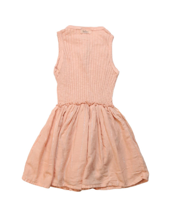 A Peach Sleeveless Dresses from Buho in size 18-24M for girl. (Back View)