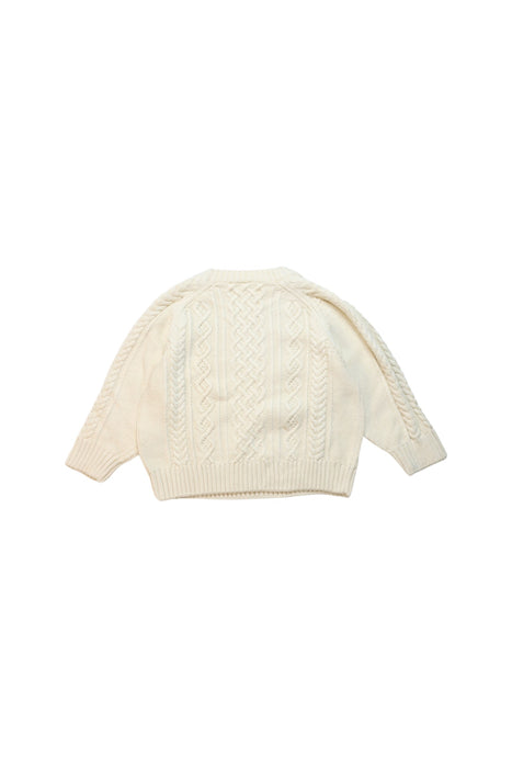 A Ivory Knit Sweaters from Petit Bateau in size 4T for neutral. (Back View)