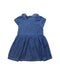 A Blue Short Sleeve Dresses from Petit Bateau in size 18-24M for girl. (Back View)