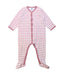 A Pink Onesies from Petit Bateau in size 12-18M for girl. (Front View)