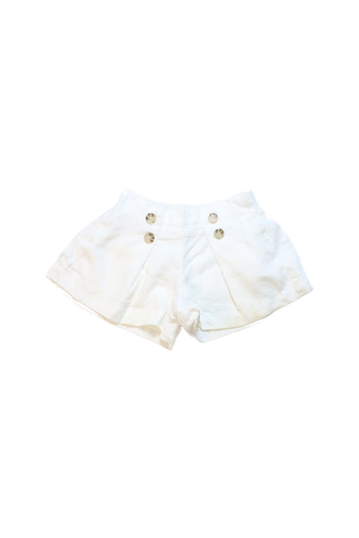 A White Shorts from Seed in size 2T for girl. (Front View)