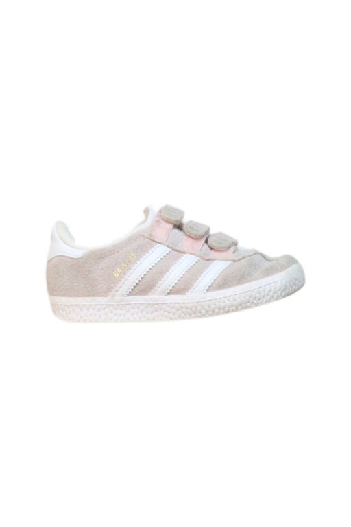 A Pink Sneakers from Adidas in size 3T for girl. (Front View)