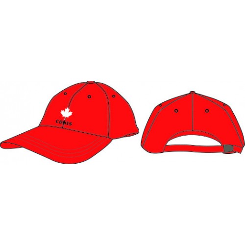 A Red Caps from CDNIS in size O/S for neutral. (Front View)