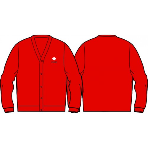 A Red Cardigans from CDNIS in size 2T for neutral. (Front View)