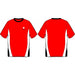 A Red Short Sleeve T Shirts from CDNIS in size 11Y for neutral. (Front View)