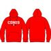 A Red Hooded Sweatshirts from CDNIS in size 11Y for neutral. (Front View)