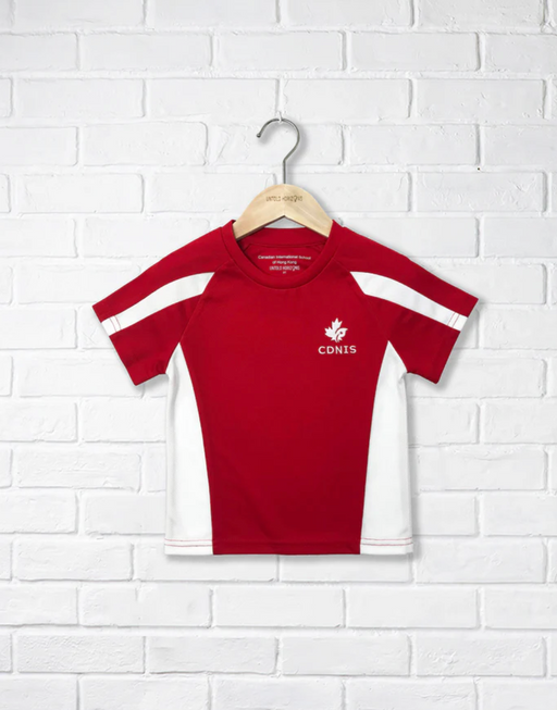 A Red Short Sleeve T Shirts from CDNIS in size 2T for neutral. (Front View)