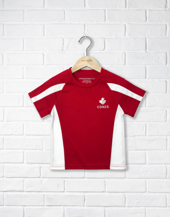 A Red Short Sleeve T Shirts from CDNIS in size 2T for neutral. (Front View)