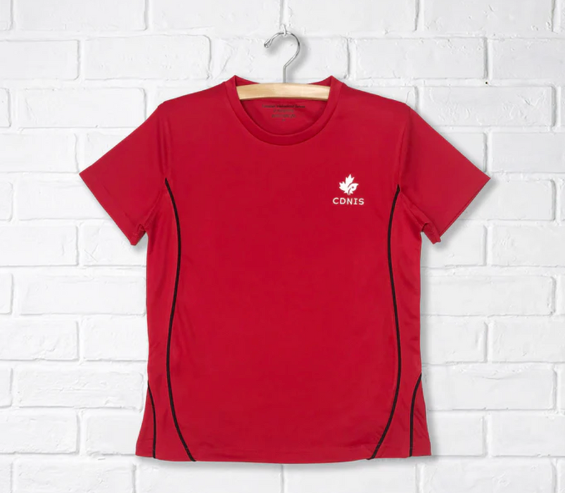 A Red Short Sleeve T Shirts from CDNIS in size 2T for neutral. (Front View)