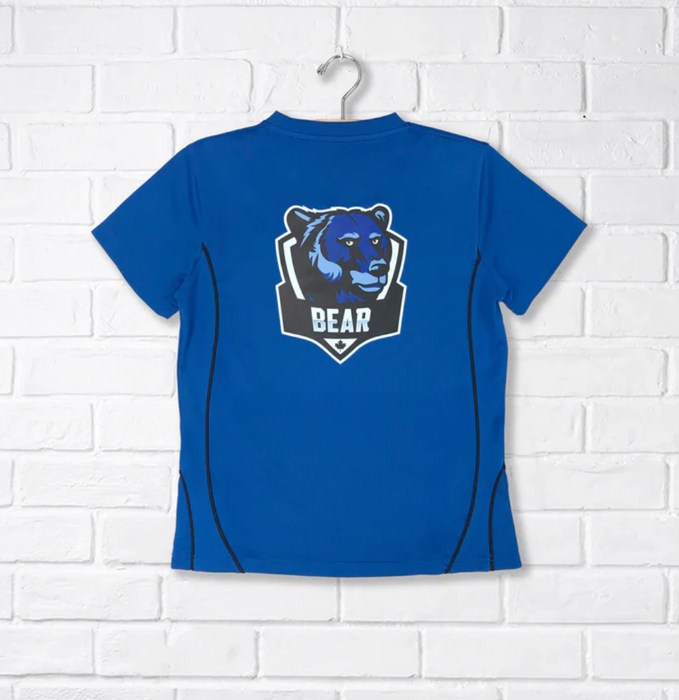 A Blue Short Sleeve T Shirts from CDNIS in size 2T for neutral. (Back View)