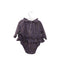 A Purple Long Sleeve Bodysuits from Velveteen in size 12-18M for girl. (Back View)