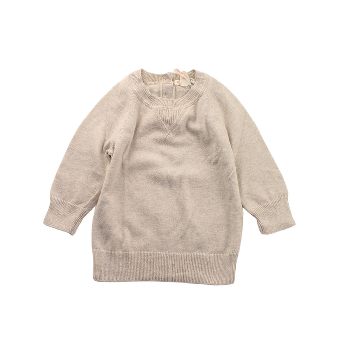 A Beige Knit Sweaters from J.Crew in size 6-12M for girl. (Front View)