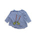 A Blue Long Sleeve T Shirts from Bobo Choses in size 6-12M for girl. (Front View)