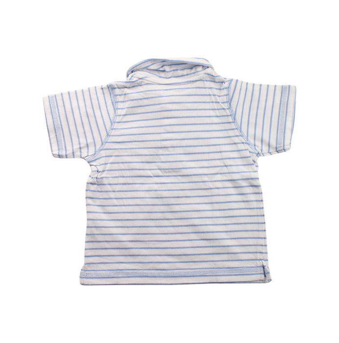 A Blue Short Sleeve Polos from Calvin Klein in size 6-12M for boy. (Back View)
