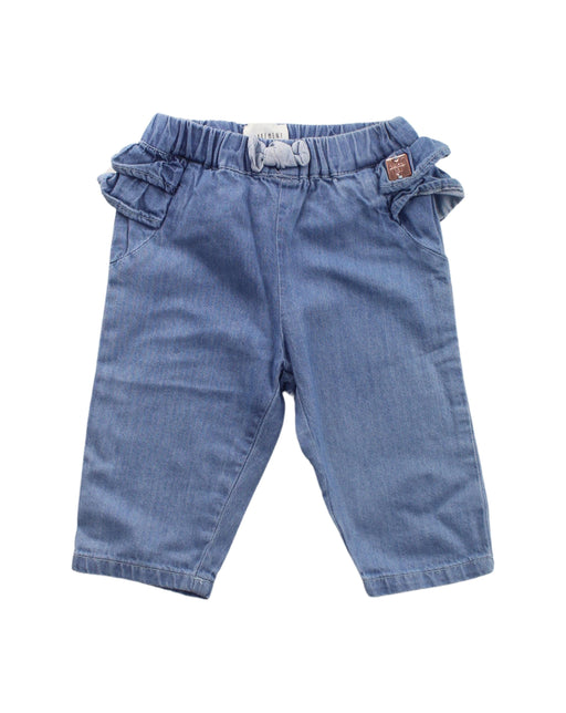 A Blue Jeans from Carrément Beau in size 3-6M for girl. (Front View)