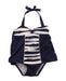 A Blue Swimsuits from Janie & Jack in size 6-12M for girl. (Front View)