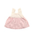 A Pink Sleeveless Dresses from Janie & Jack in size 6-12M for girl. (Front View)