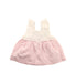 A Pink Sleeveless Dresses from Janie & Jack in size 6-12M for girl. (Back View)