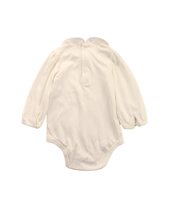 A White Long Sleeve Bodysuits from Ralph Lauren in size 3-6M for girl. (Back View)