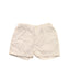 A White Shorts from Petit Bateau in size 12-18M for neutral. (Front View)