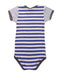 A Blue Short Sleeve Bodysuits from Petit Bateau in size 2T for boy. (Back View)