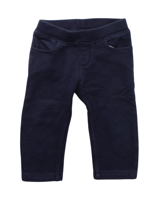 A Blue Sweatpants from Petit Bateau in size 6-12M for boy. (Front View)