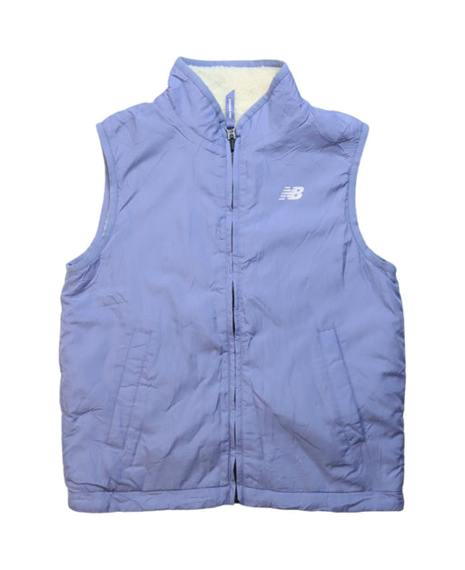 A Purple Outerwear Vests from New Balance in size 7Y for neutral. (Front View)
