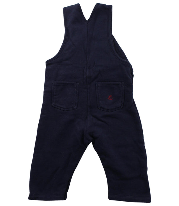 A Blue Long Overalls from Petit Bateau in size 6-12M for boy. (Back View)