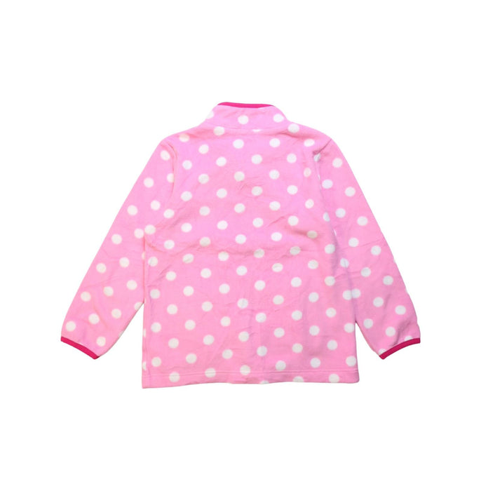 A Pink Lightweight Jackets from Miki House in size 5T for girl. (Back View)