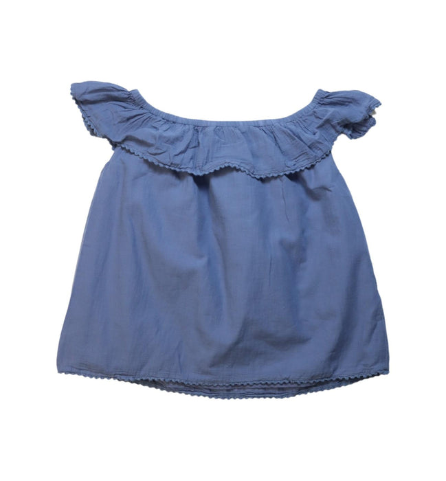 A Blue Sleeveless Tops from Polo Ralph Lauren in size 8Y for girl. (Back View)