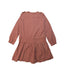 A Brown Long Sleeve Dresses from Burberry in size 8Y for girl. (Back View)