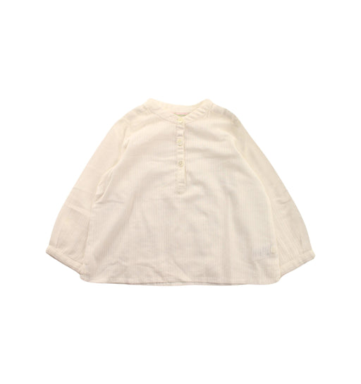 A White Long Sleeve Tops from Bonpoint in size 6-12M for girl. (Front View)